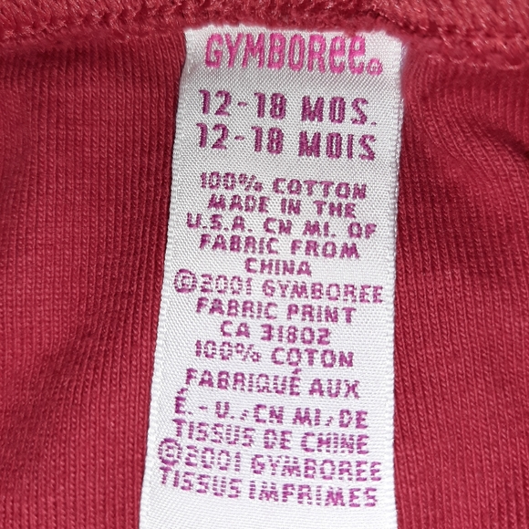 Vintage Gymboree Portabello Road Red Floral Toddler Leggings - Picture 5 of 5